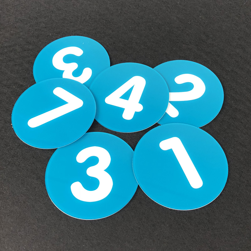 亚克力号码牌数字牌诊所医院网吧编号床头编号定制作医院绿16六个10x