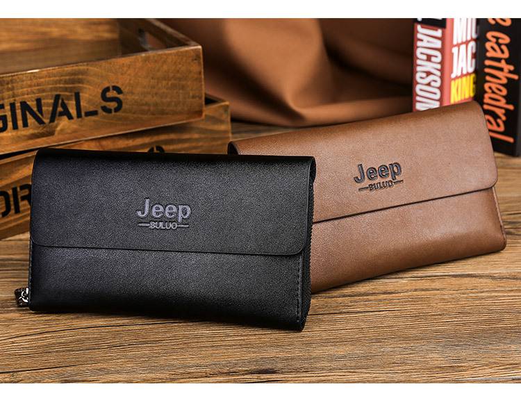 品牌直营吉普jeep专柜同款吉普钱包男士长款拉链手包男钱夹商务手机手