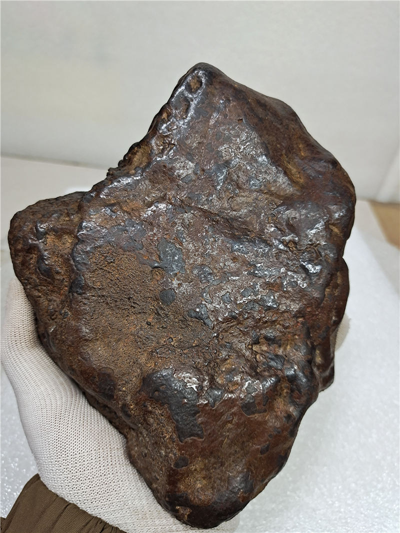 陨石原石3铁石铁火流星奇石家居饰品摆件有瑕疵处理 深灰色 9号7000克