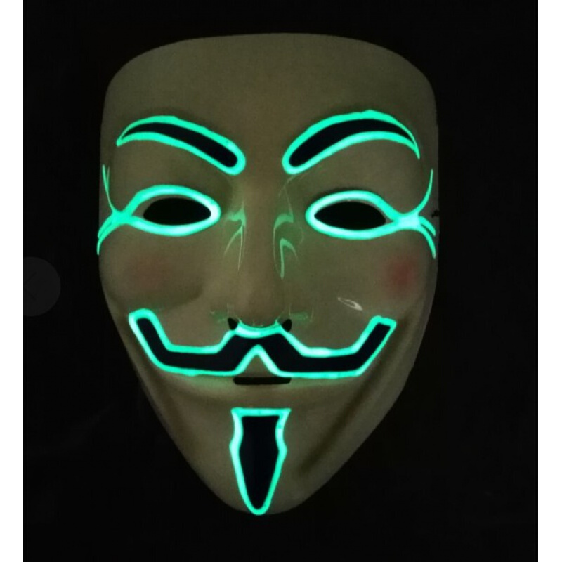 万圣节恐怖面具 黑客 v字仇杀面具 v字队面具 v怪客面具 防远光灯 v字
