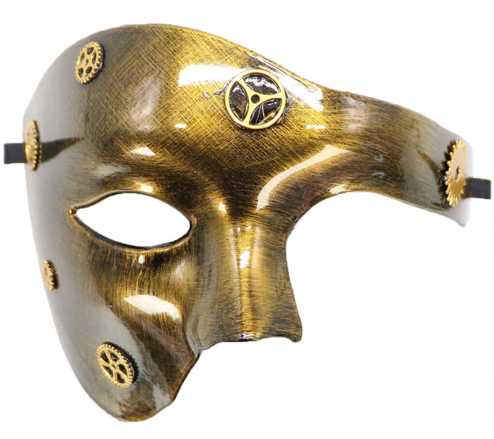 面具半脸古风男 歌剧魅影仿古独眼面具女幻影舞会派对眼罩夜店俱乐部