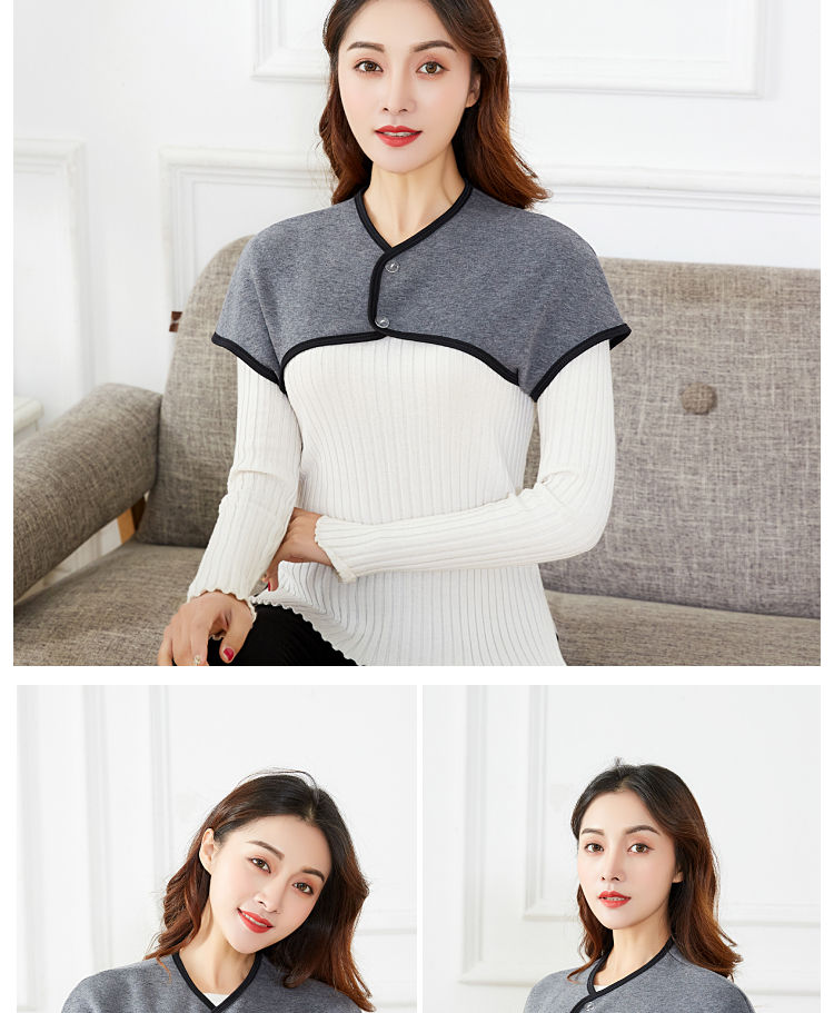 高品质保暖护肩春纯棉加绒男女护肩中老年坎肩月子产妇睡觉保暖冻带领