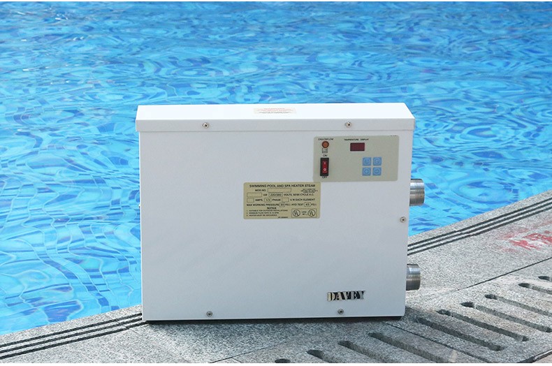 泳池恒温器电加热设备浴池自动恒温机热泵游泳池水循环加热器20kw220