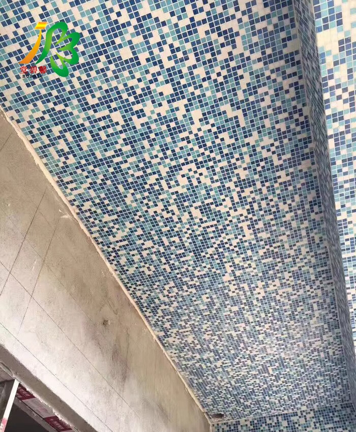 整箱出外墙玻璃马赛克阳台纸贴蓝白虾红花坛卫生间泳池款式白色蓝bm