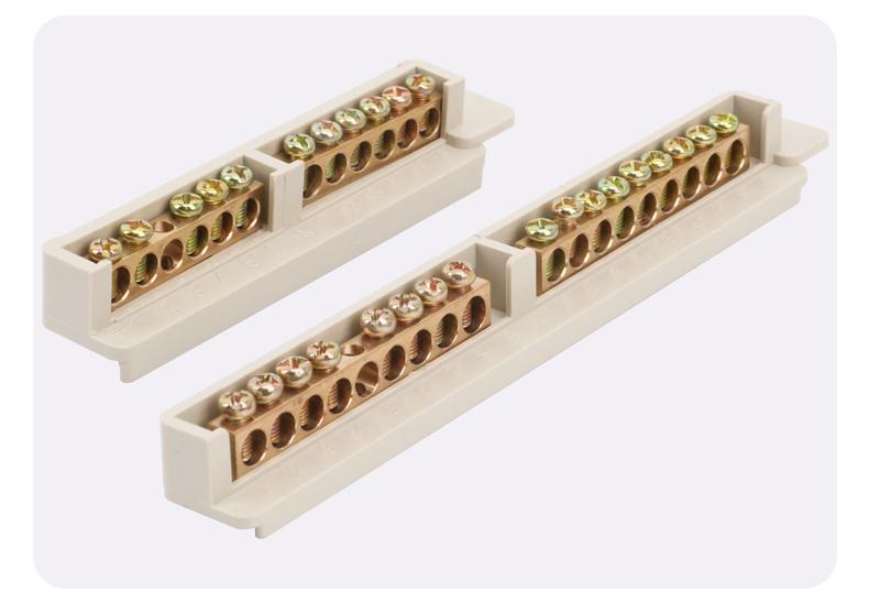 零线排接线端子配电箱零线排绝缘火线排零线电线连接器地线端子排 6 6