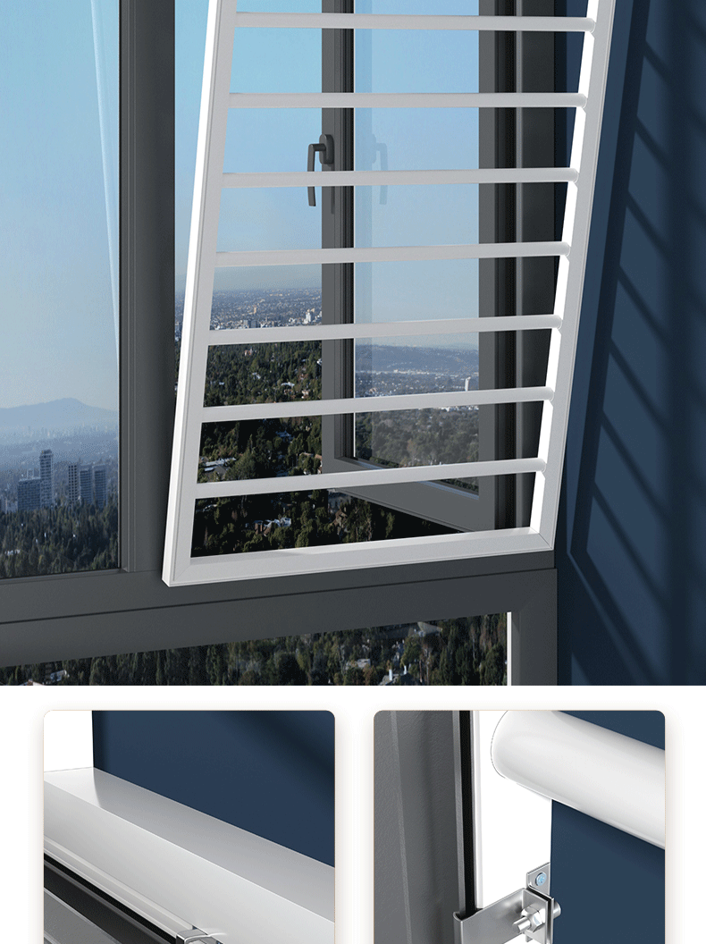 葵影新款新型防盗窗网内外平开推拉窗户防护栏儿童免打孔安全隐形家用