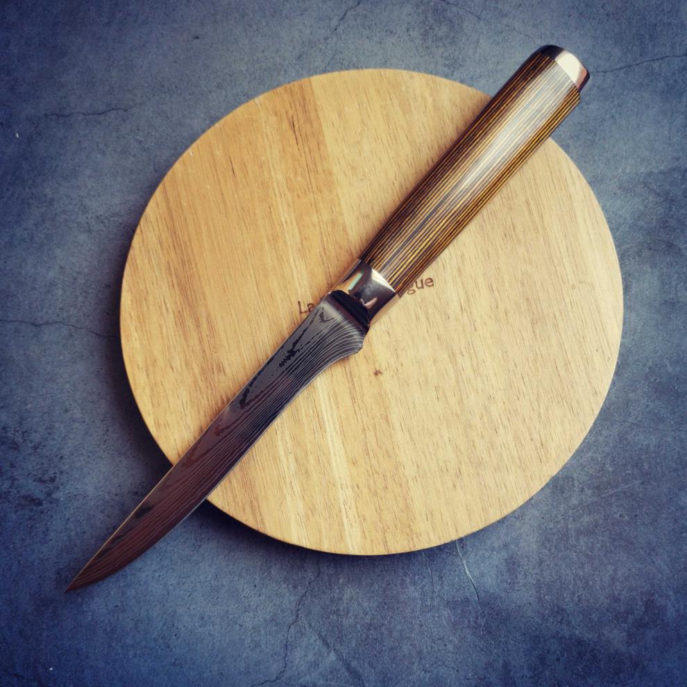 德国不锈钢锻打快剥皮割肉刀剔骨尖刀分割刀屠宰专用刀具1号相思木柄