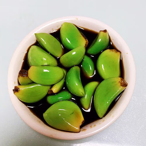 味道福腊八蒜绿蒜批发腊八蒜酸甜下饭菜新蒜腌制大蒜袋装咸菜4袋每袋