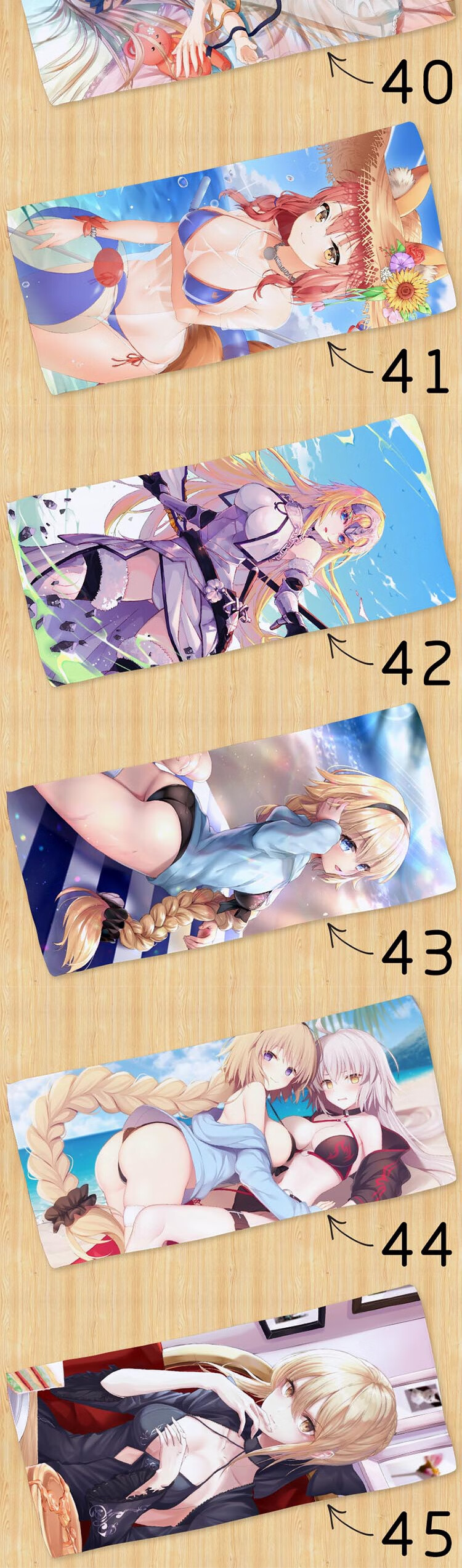 二次元绅士变色毛巾动漫枕巾周边日本系版黑贞德海报温变变色毛巾17