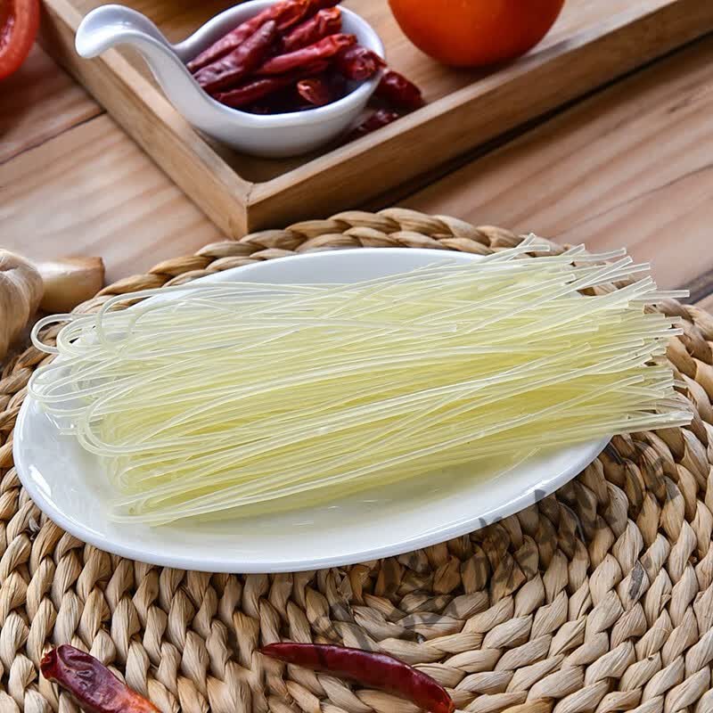 桂林米粉干粉配卤水料包崇善干米粉900g2袋含卤水广西米粉手工粗粉