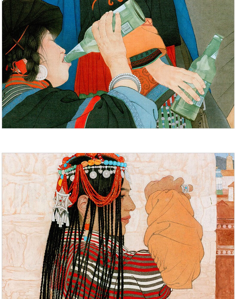 正版现货工笔新经典陈治武欣岁月如歌陈治武欣以工笔人物画为题材的