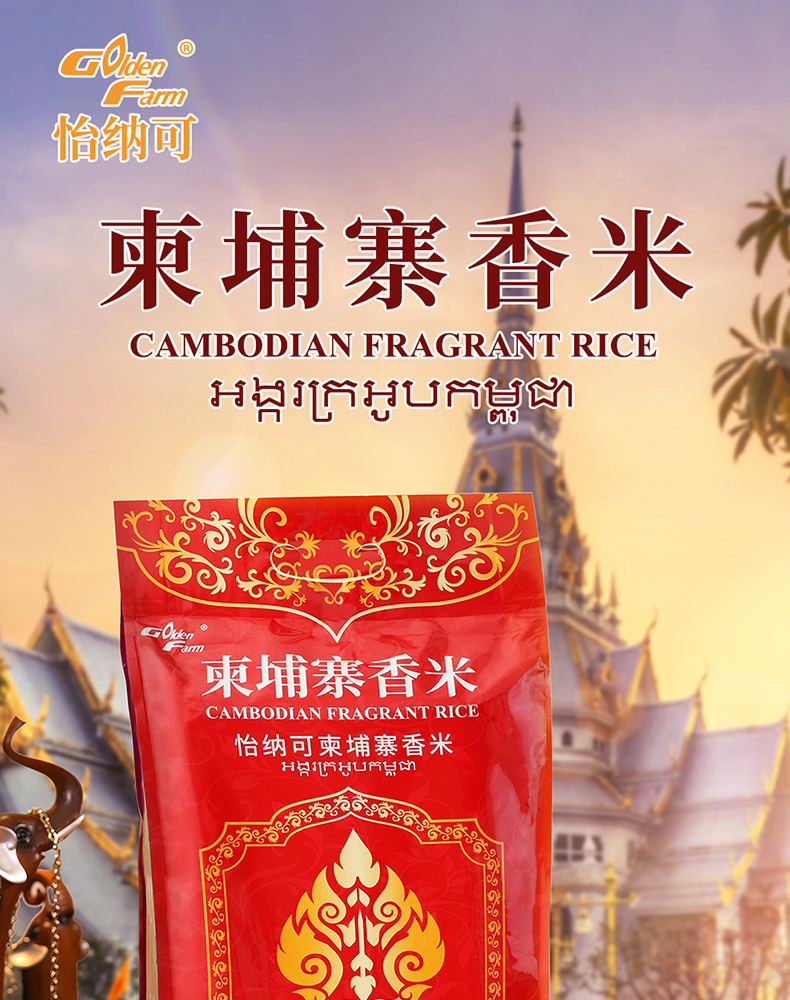 柬埔寨香米5kg一级大米包装粮食