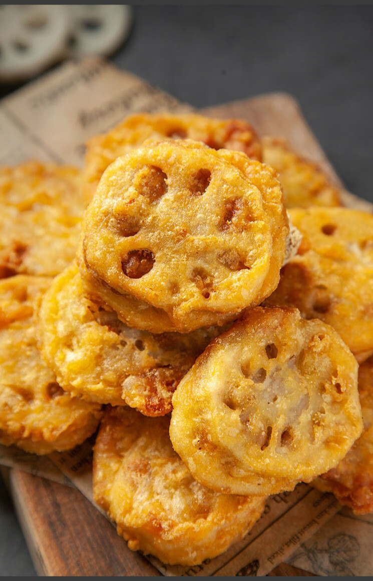 脆香藕盒1kg藕夹鸡肉整箱速食正宗油炸零食品速冻速食菜 炸牛奶300g