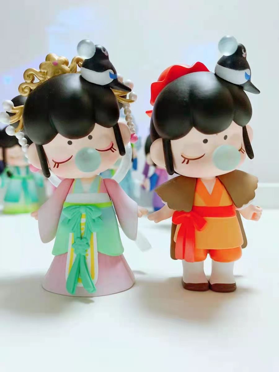 nanci囡茜盲盒与子成说娃娃玩具礼物祖国版创意桌面摆件礼品生日礼物