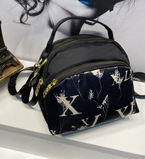 新款时尚牛津印花中老年妈咪单肩斜跨手提包手机小包xl