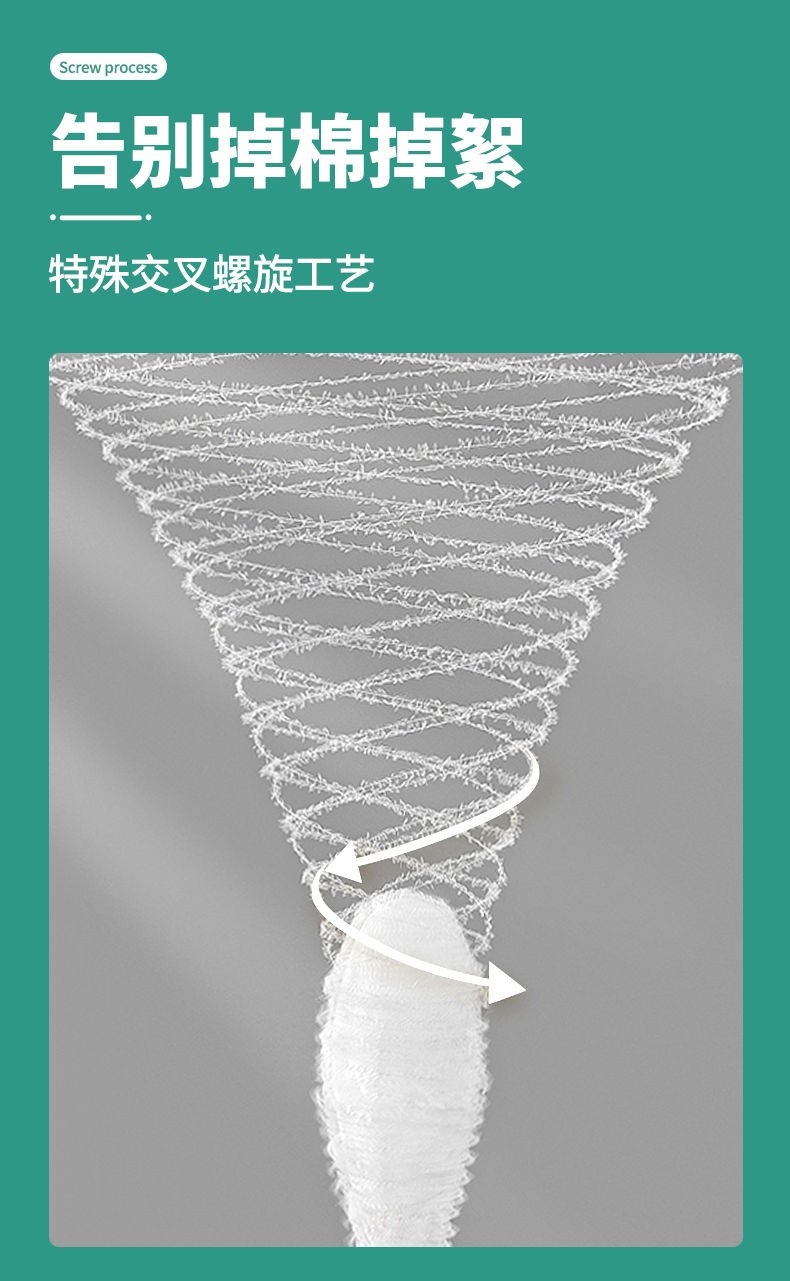 乐贝净 一次性家用化妆棉签棉棒陶耳朵双头多用消毒脱脂卫生棉棒 (升级筒装)【500支装】2盒