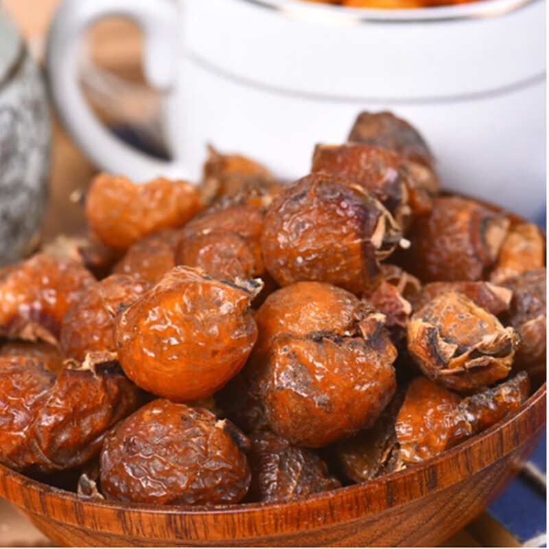 无患子干果果皮天然皂角洗发水 洗头无患子粉皂果圆