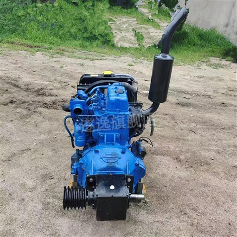 2115双缸力佳2110常柴全柴2105江动柴油发动机总成 蓝色【图片 价格