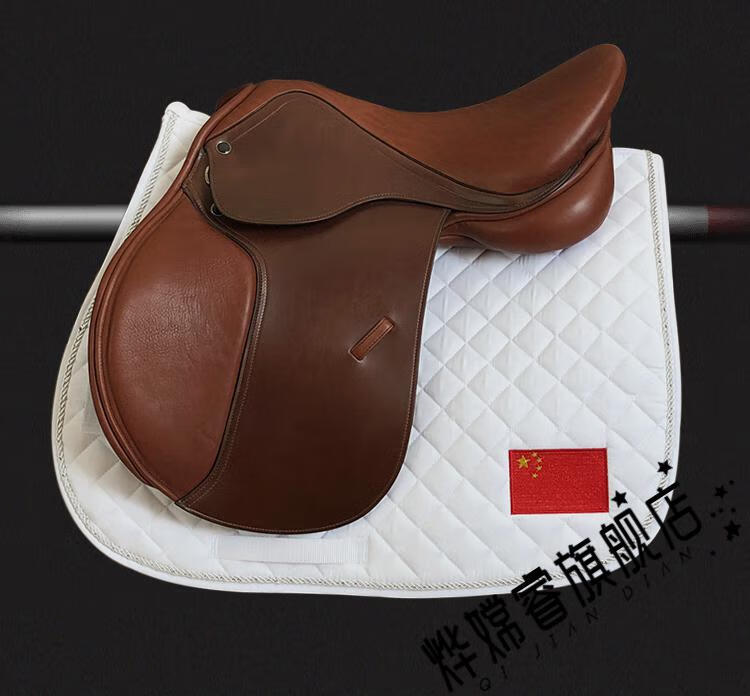 品质马术马鞍垫障碍马鞍垫汗屉汗垫加厚英式马鞍垫舒适八尺龙马具白色