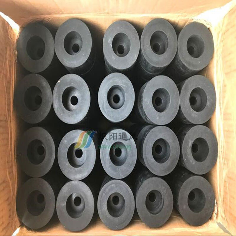橡胶减震垫缓冲垫圆形空调风机水泵隔音防震垫脚机械黑色工业橡胶外33