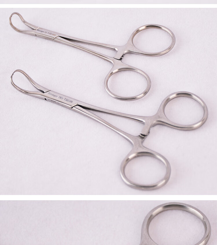 整形外科器械布巾钳抓布钳子提拉创巾用双眼皮手术工具11cm尖头