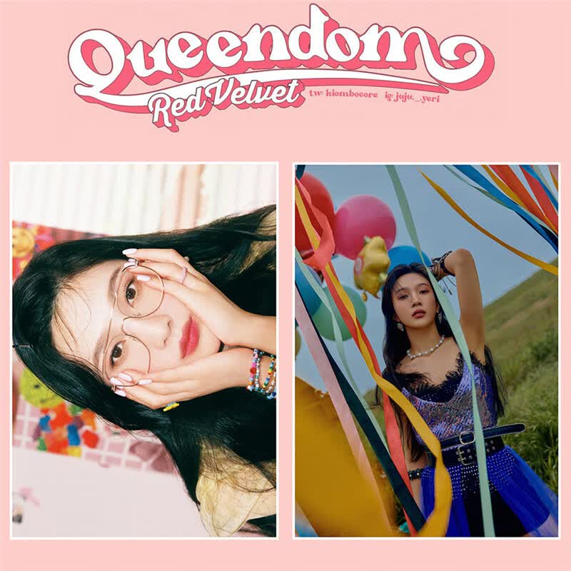 现货red velvet新专辑queendom海报 带背胶画报 红贝贝 irene seulgi