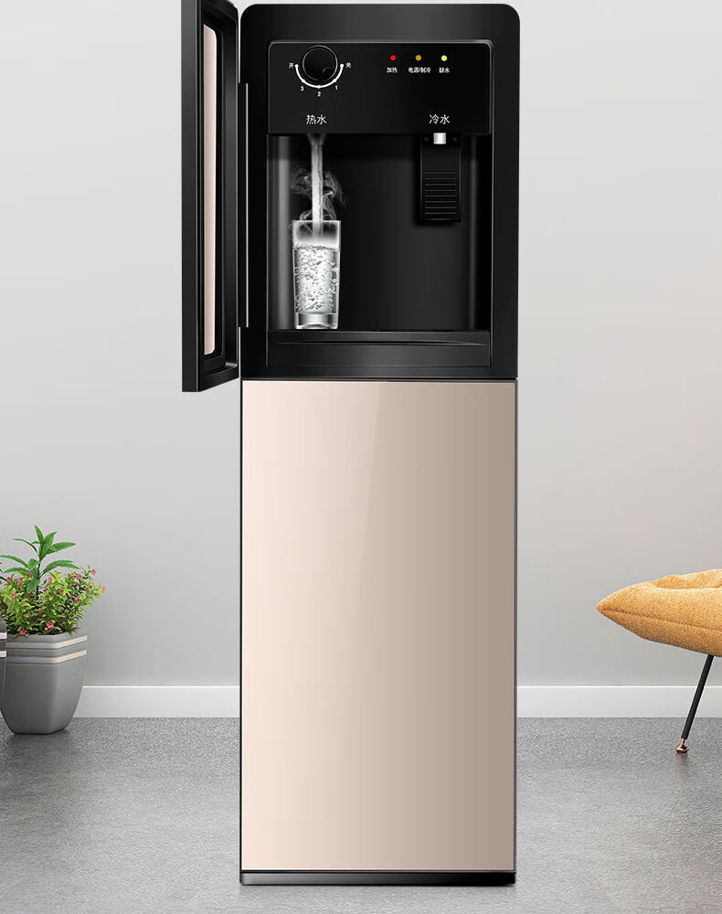 tcl饮水机即热全自动制冷制热下置水桶茶吧机家用小型烧水器新飞黑色