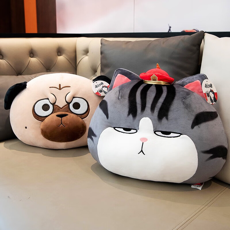 吾皇猫超大吾皇万睡巴扎黑公仔抱枕暖手龙猫娃娃猫咪抱枕玩偶暖手抱枕