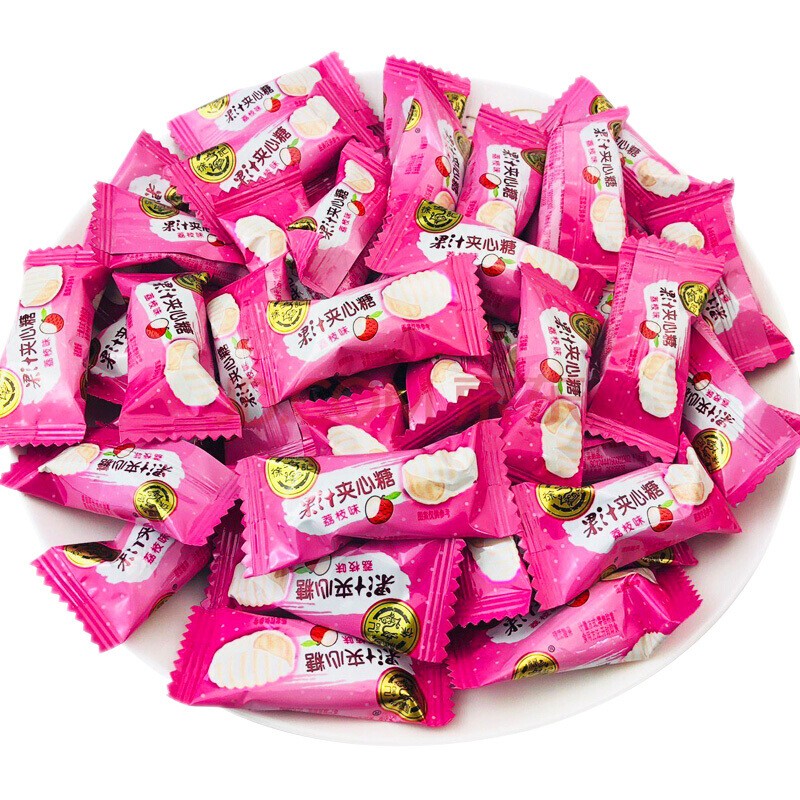 徐福记 果汁夹心糖 500g 散装 多种口味可选 硬糖 新年糖果 婚庆回礼