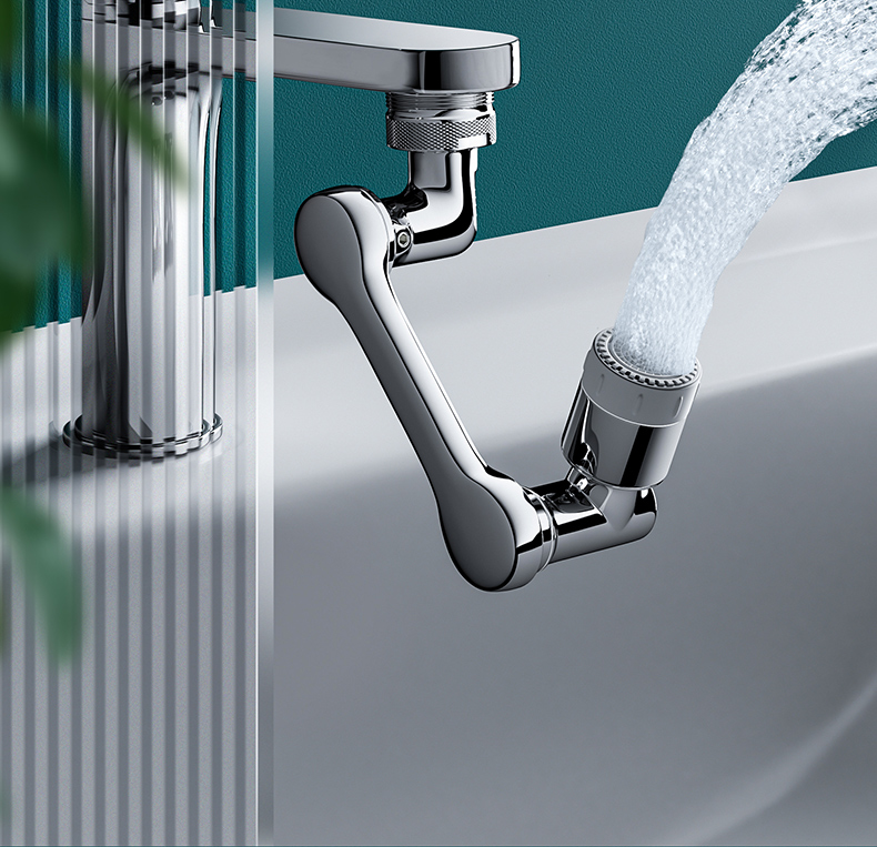 机械摇臂水龙头机械臂万向水龙头起泡器双模水嘴防溅头通用多功能延伸