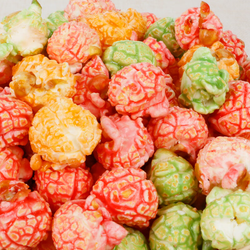 电影院ktv美式球形爆米花玉米花球型奶油焦糖味散装商用大袋5斤装焦糖