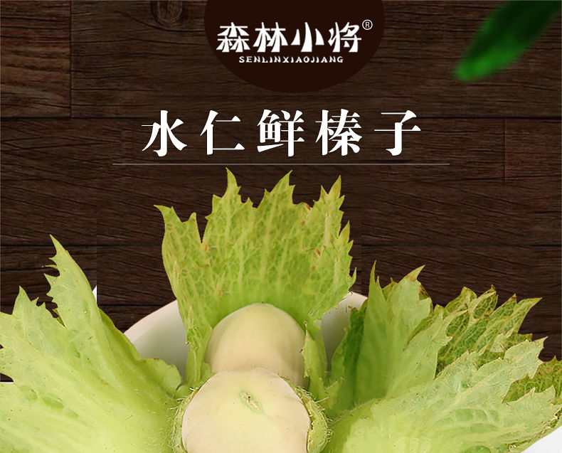 晨臻 新货带绿皮大榛子坚果东北特产新鲜青皮水仁脱皮水瓤 昌盛隆