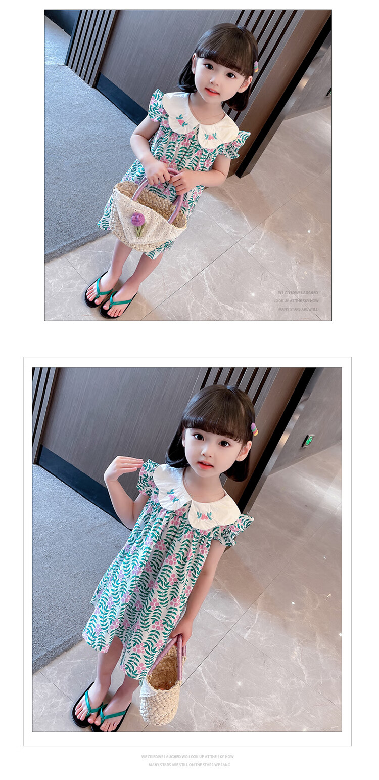 亚狄儿女孩夏装三岁女童夏季连衣裙周岁女宝宝公主裙夏款03岁儿童洋气