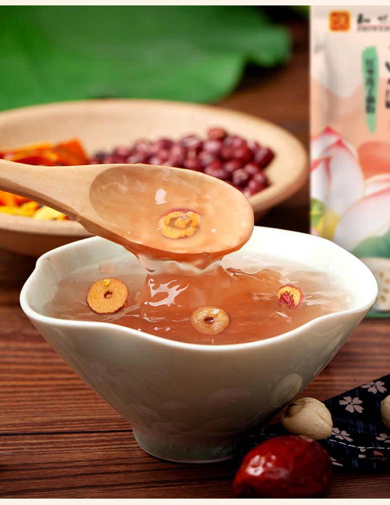 5折5折桂花莲子400g藕粉早餐速溶袋装杭州特产冲饮年货新年礼红枣藕粉