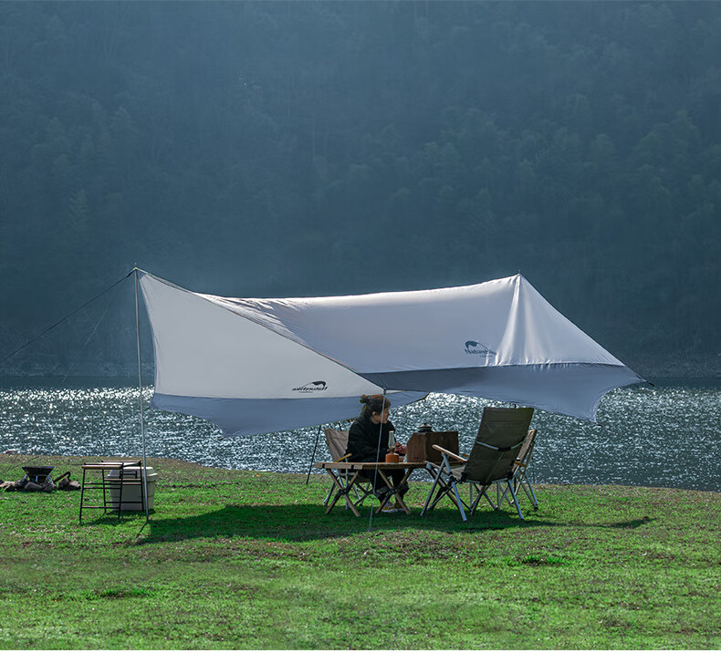 挪客天幕naturehike挪客户外涂银防紫外线天幕露营防晒沙滩帐篷防雨