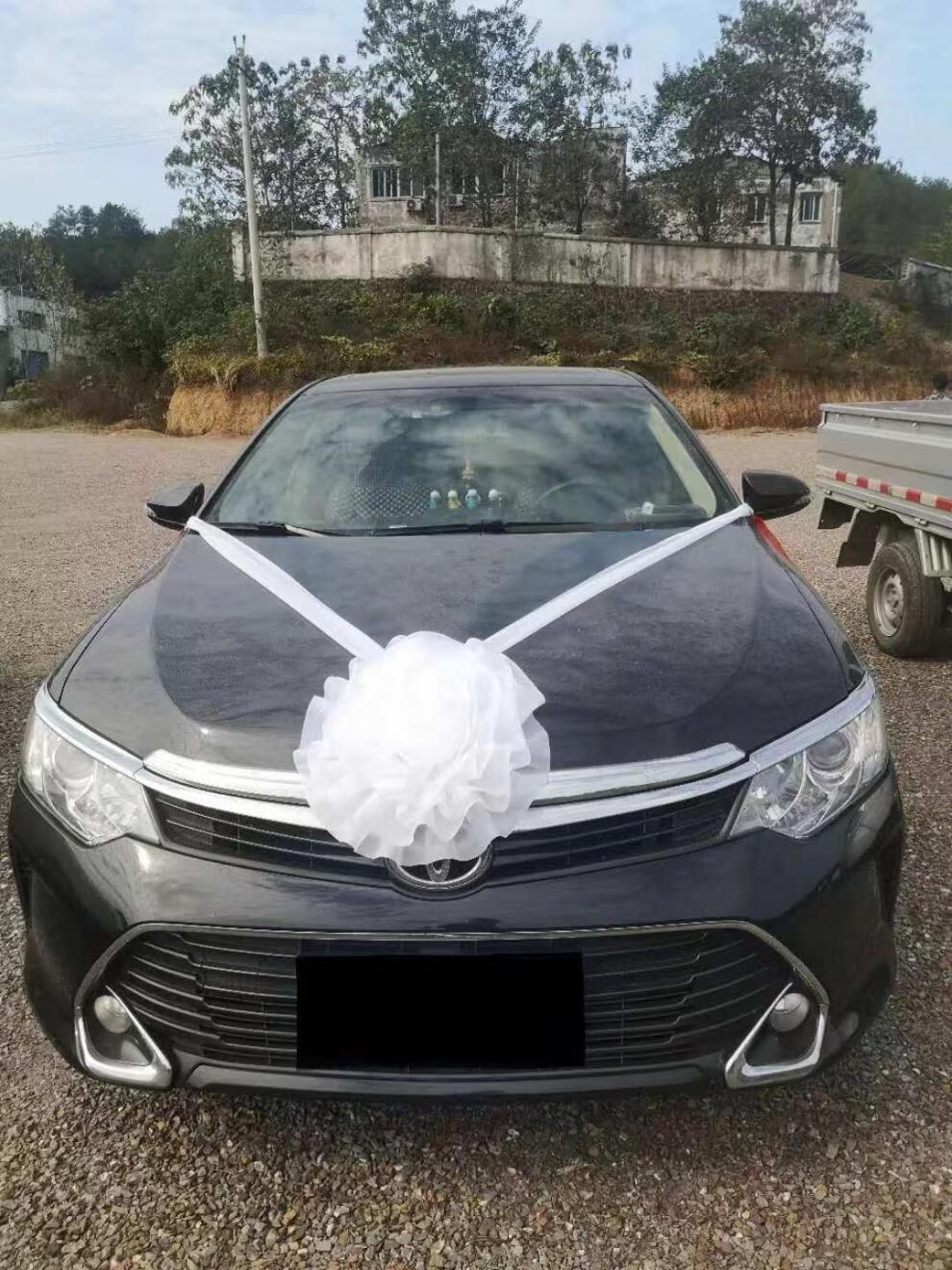 灵堂灵车装饰花 殡葬白事丧事用品手扎灵车花殡仪车头花尸车灵车装饰