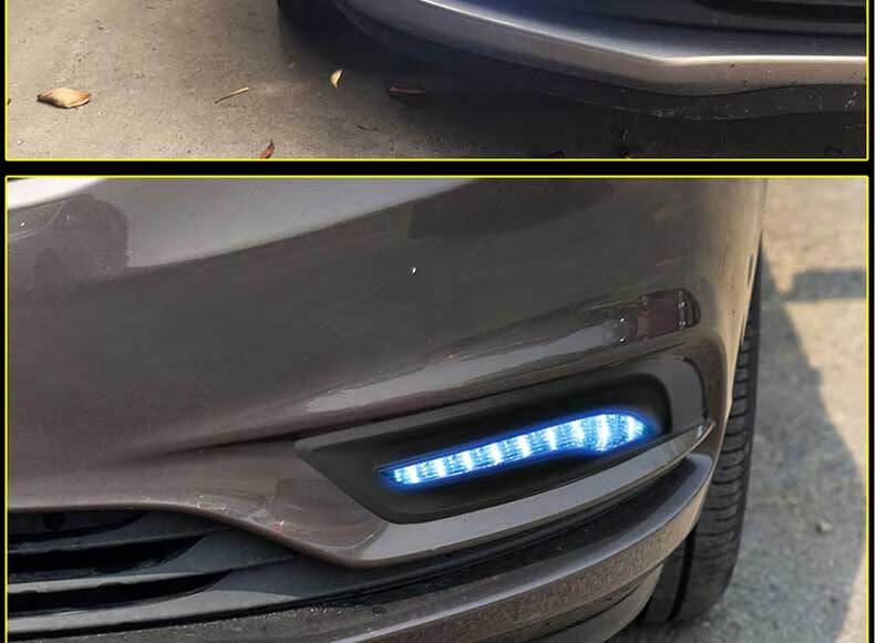 适用于17-18款别克gl8前雾灯led日行灯改装前保险杠灯防雾灯总成专车