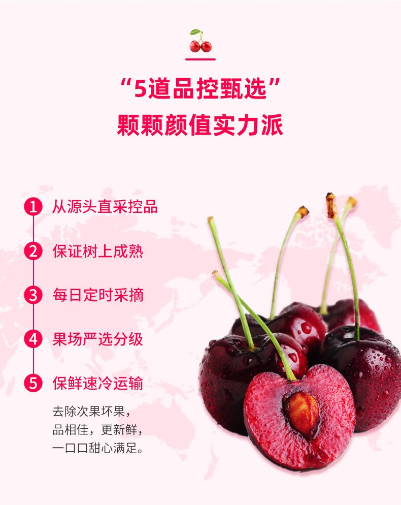 jd顺丰空运车厘子大樱桃3斤jjj级大果生鲜孕妇时令新鲜水果车厘子樱桃