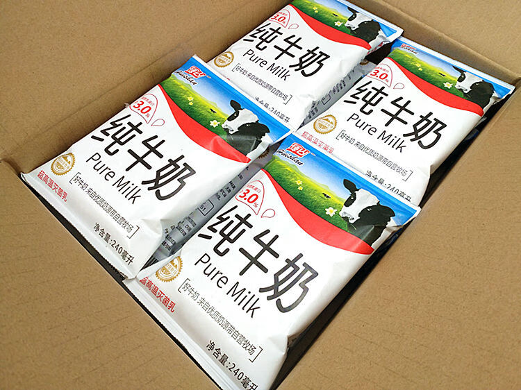 辉山纯牛奶 沈阳特产 早餐奶 240ml*16袋整箱 无菌枕纸袋装 学生奶