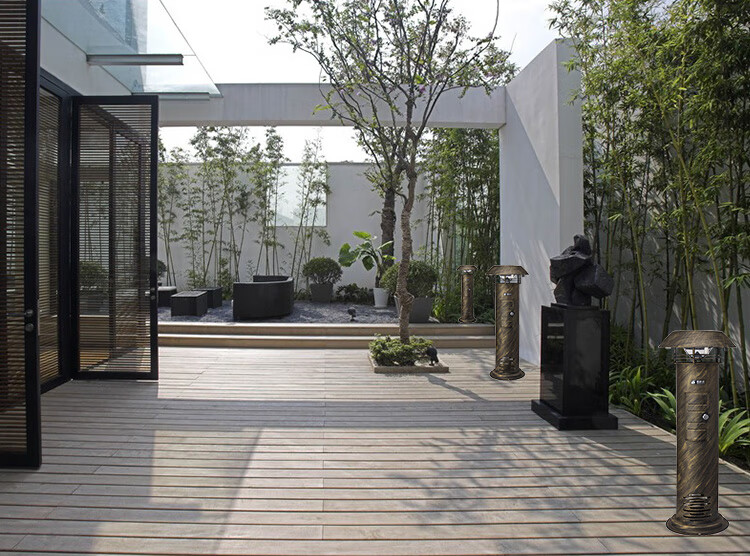 高科达智能户外灭蚊灯室外庭院别墅花园工程大型号功率防水灭蚊器黑色