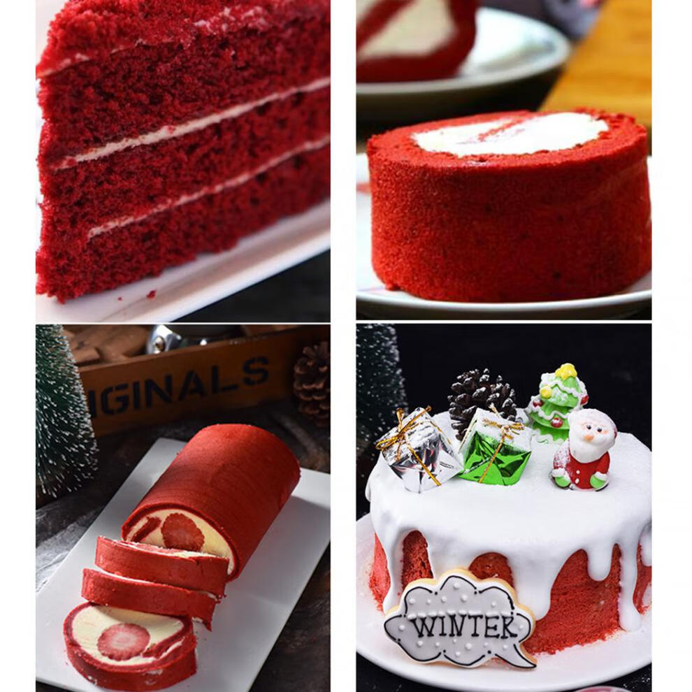 贝一红丝绒预拌粉1kg 蛋糕预拌粉红丝绒蛋糕预拌粉1kg烘焙原料 1000g