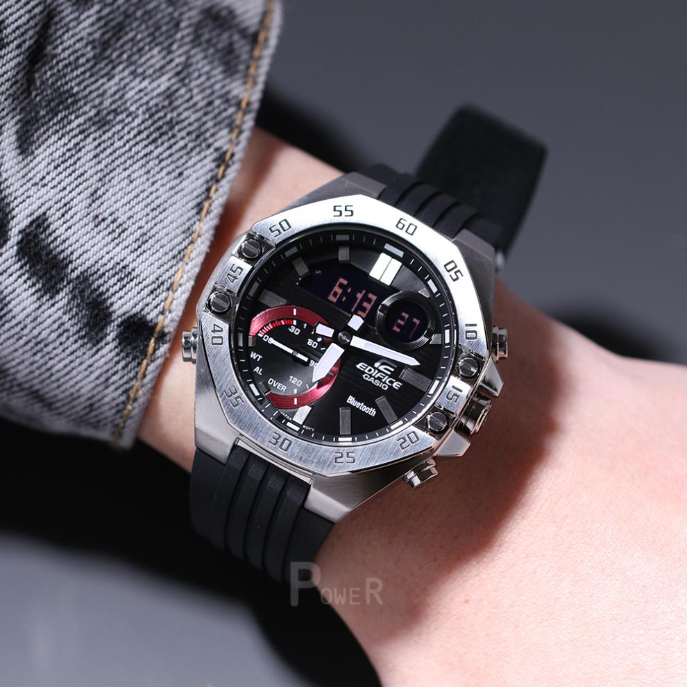 卡西欧(casio)手表男edifice农家橡树八角时尚蓝牙表ecb ecb-900db-1b