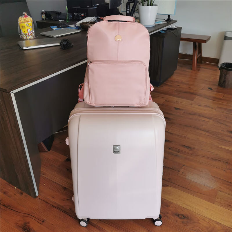 marrlve漫旅拉杆箱24行李箱女26托运旅行箱20吋万向静音轮登机箱 烟