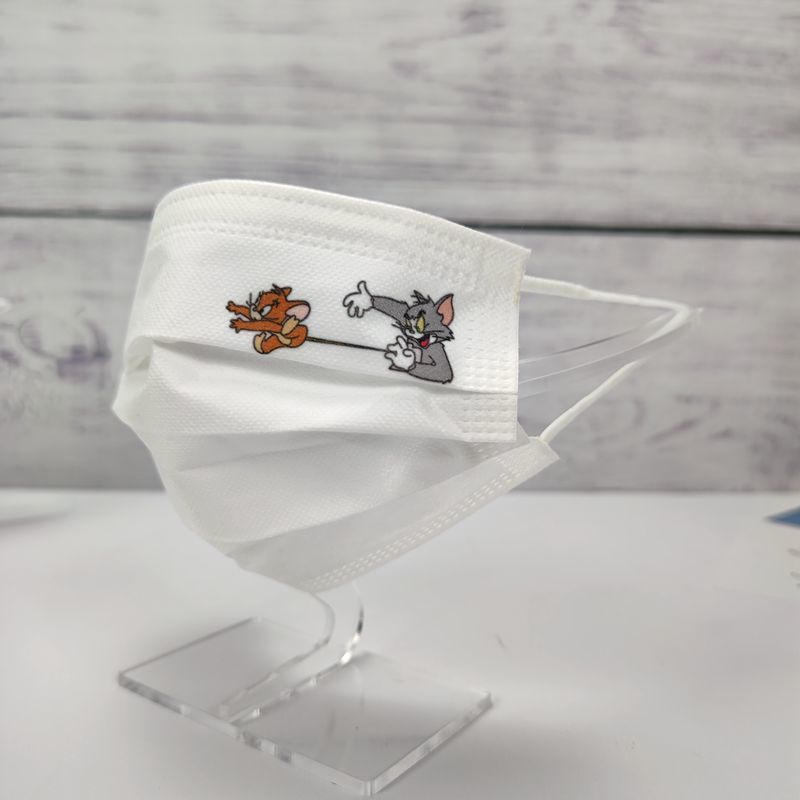 花纹口罩猫和老鼠口罩白色独立包装女高颜值冬创意个性印花可爱卡通男