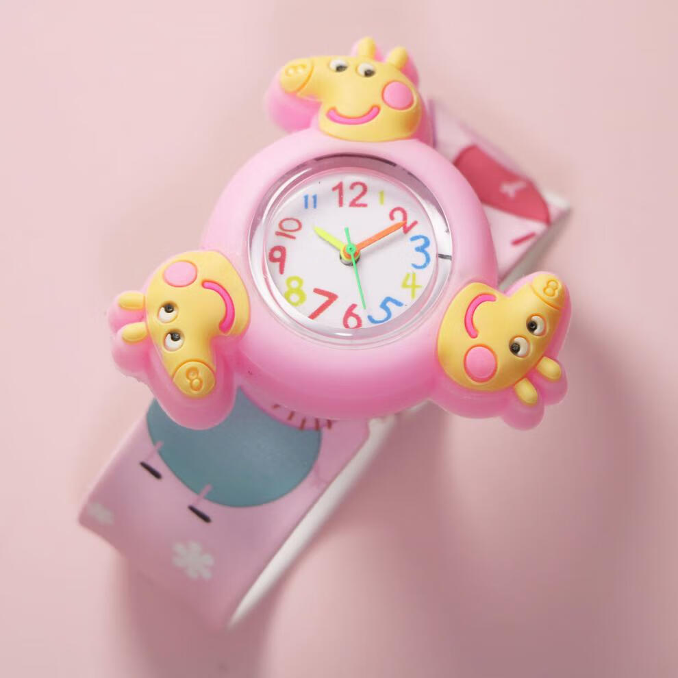 小猪佩奇电话手表 小马宝莉婴儿儿童手表玩具啪啪拍拍表圈节日生日