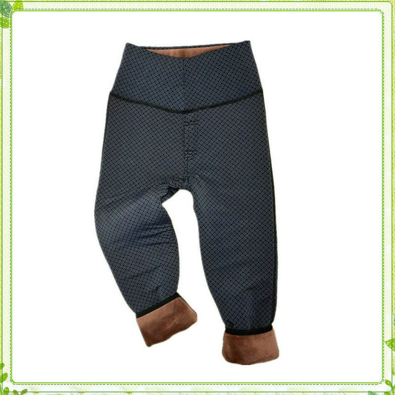 加绒加厚男孩冬棉裤高腰学生保暖裤小中大童二棉裤儿童打底裤高腰格子