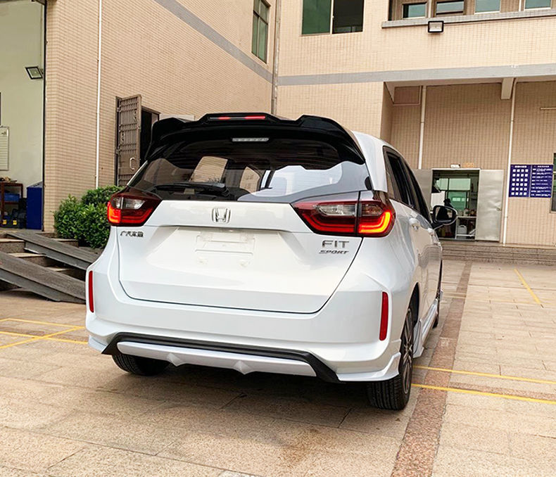 2021款新飞度尾翼 本田四代全新飞度fit免打孔改装专用顶翼后尾翼 带