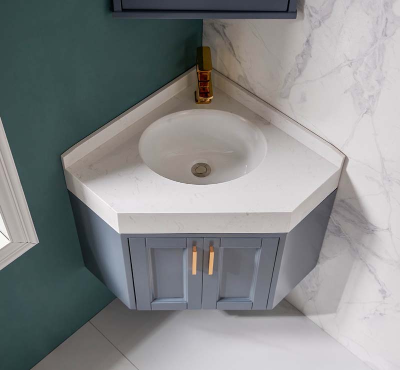 尚高洗脸盆小户型挂墙式浴室柜三角形洗手盆北欧转角洗脸盆组合墙角落