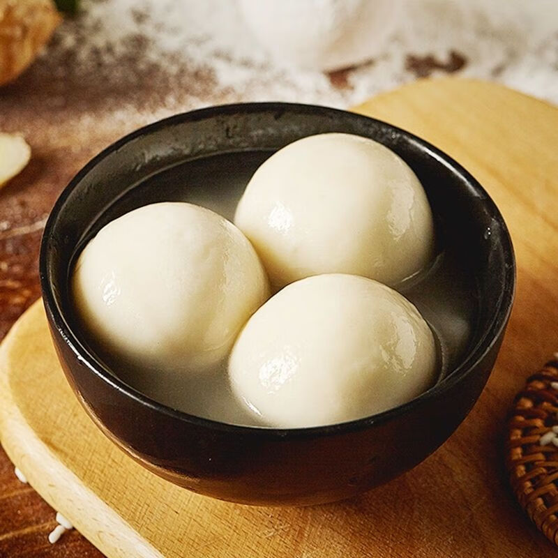 荠菜大汤圆野菜肉糯米大丸子水煮荠菜猪肉苏式元宵咸味汤团圆 大汤圆1