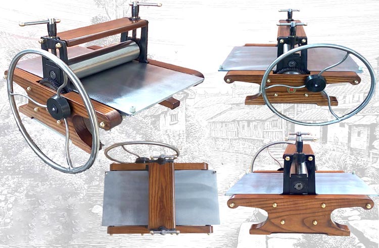 定制版画机小型铜版画机拓印刷凹凸木刻版画胶板压印机器 mini300a